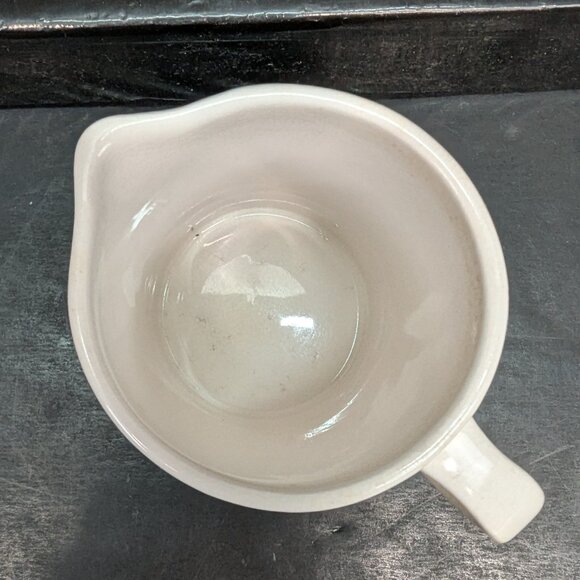 Vintage Harmony House Iron Stone 4264 Tangerine Pattern 8 Oz Creamer - Picture 6 of 8